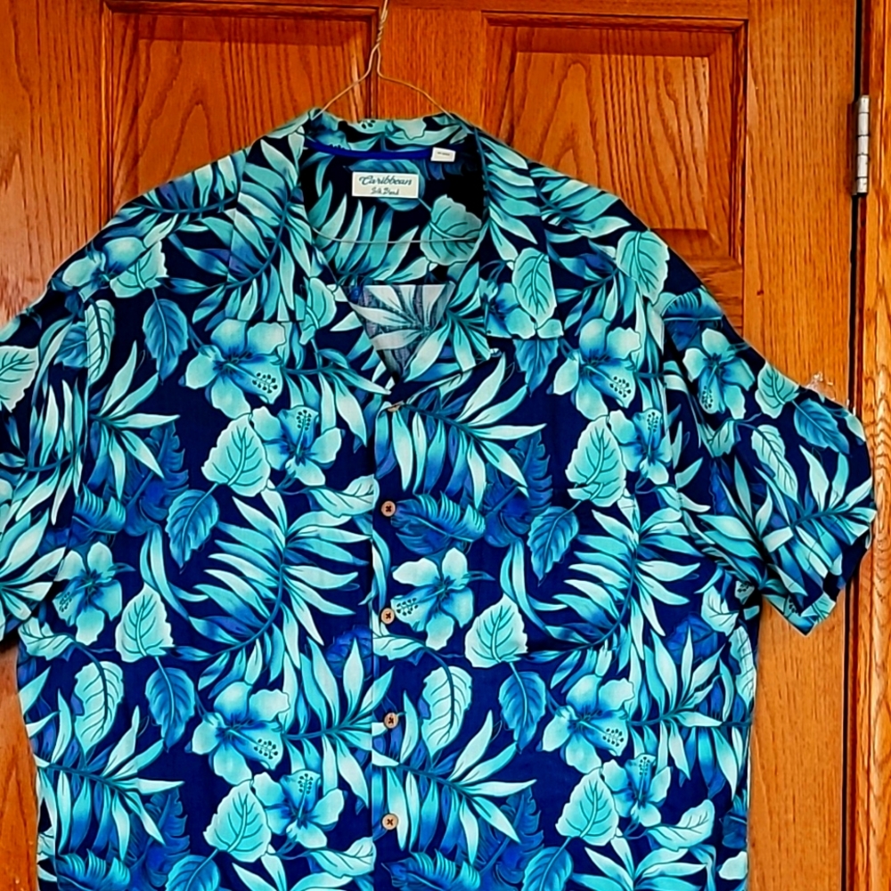Mens Caribbean Silk Blend Shirt 3XB